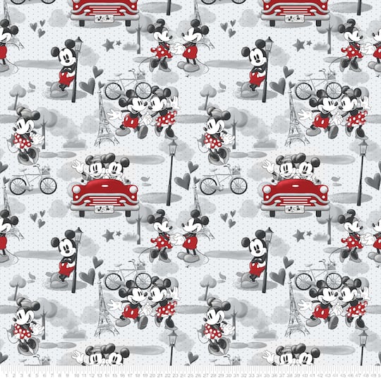Springs Creative Disney® Mickey & Minnie in Paris Fleece